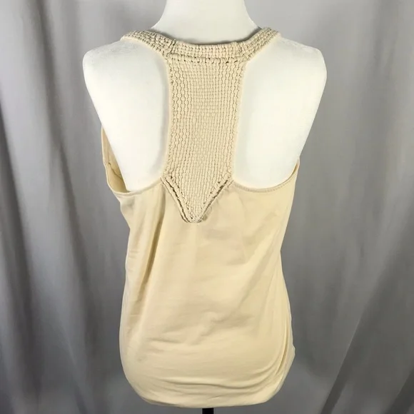 Lauren LRL Beige Cotton Racerback Tank Medium/Small - Picture 2 of 7